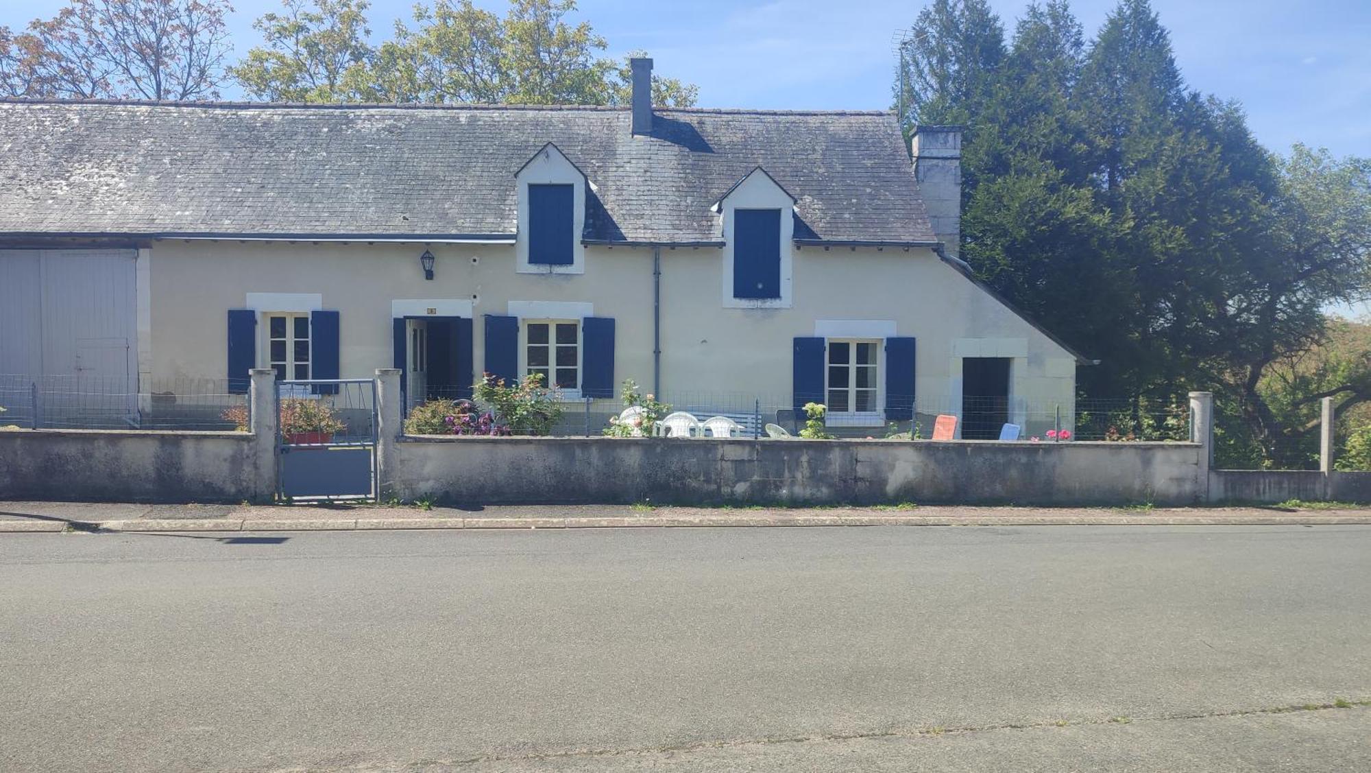 Maison Plain Pied, 2 Chambres, Longere Typique , Fraiche, Dans Bourg Avec Tous Commerces Luçay-le-Mâle Dış mekan fotoğraf